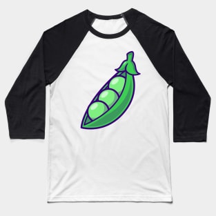Peas Vegetable Cartoon Baseball T-Shirt